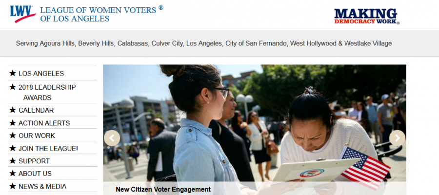 LWV LA MyLO website