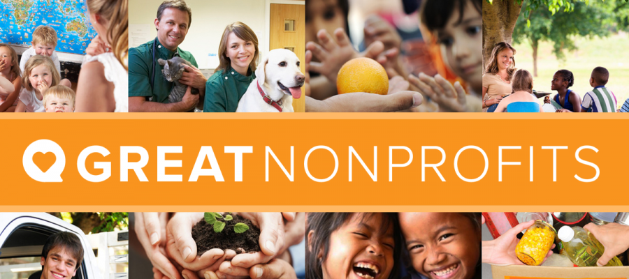 Great nonprofits banner with faces great nonprofits review, cavotes, league of women voters of california education fund