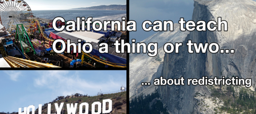 California and Ohion images and redistricting lessons California teaches Ohio about redistricting