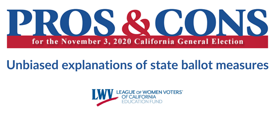 View Pros and Cons on the ballot measures Pros and cons on the ballot measures, voter guides, California, voting, propositions