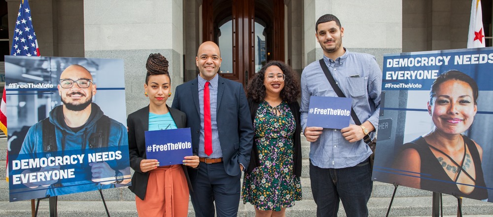 Free the vote movement to restore voting rights