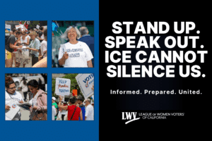 Stand Up. Speak Out. ICE Cannot Silence Us. Informed. Prepared. United.