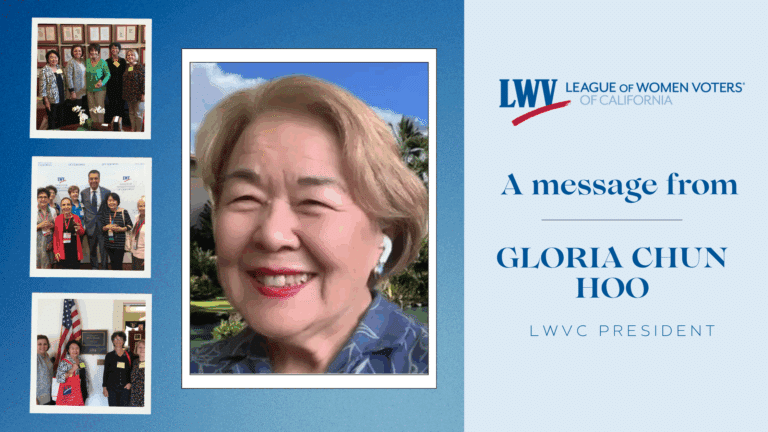 Meet Gloria Chun Hoo, LWVC President