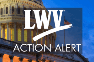 Action Alert - background is IS Capitol building