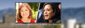 CALSenDebate16, Harris, Sanchez, CAlifornia, CAElections, Debate