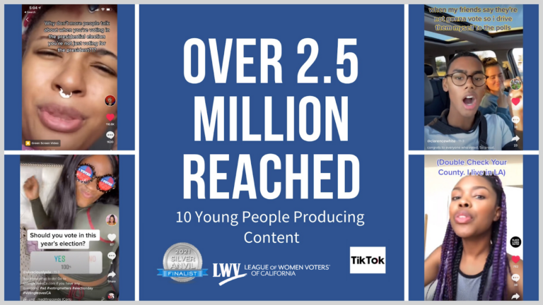 votingmovesca, youth vote, voting, tik tok, snapchat, elections, California, civic passion